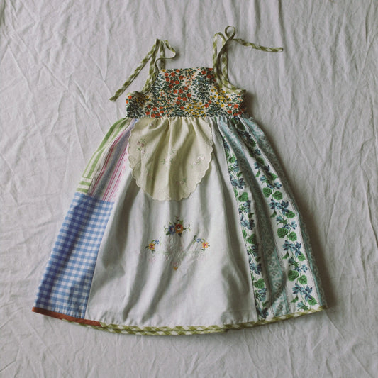 Floral Patchwork Summer Dress — Size 4