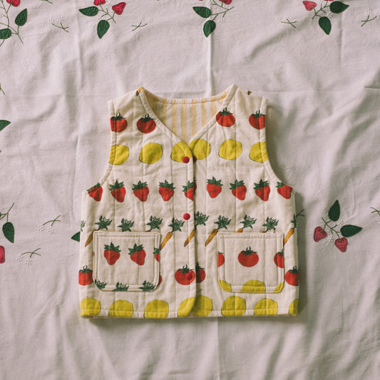 Market Picnic Reversible Vest | 1-2yrs