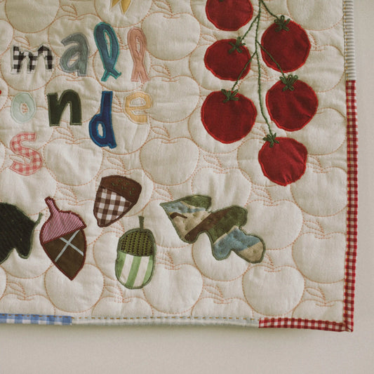 Small Wonders Fabric Collage Wall Hanging