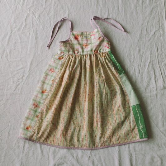 Strawberry and Bows Patchwork Summer Dress — Size 4